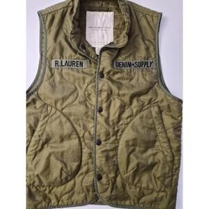 Denim & Supply Ralph Lauren Vest M Indian Chief Military USA